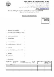Read more about the article Appointment to West Bengal Pollution Control Board, Apply Quickly
