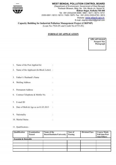 You are currently viewing Appointment to West Bengal Pollution Control Board, Apply Quickly