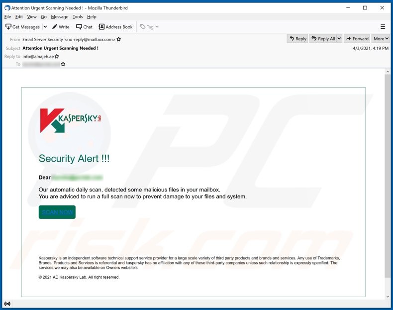 You are currently viewing Complaint: Kaspersky spreads fake virus for ten years