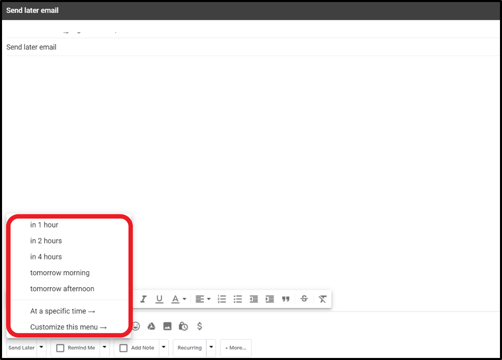 You are currently viewing Email scheduling rules (Gmail)