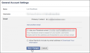 Read more about the article Facebook turned off the email address feature