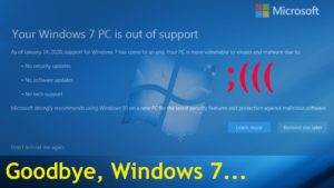 Read more about the article Goodbye Windows 7!  – Tech