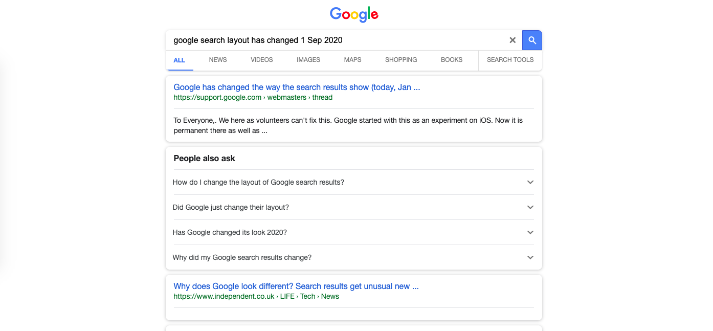 You are currently viewing Google changed the search page and logo design!