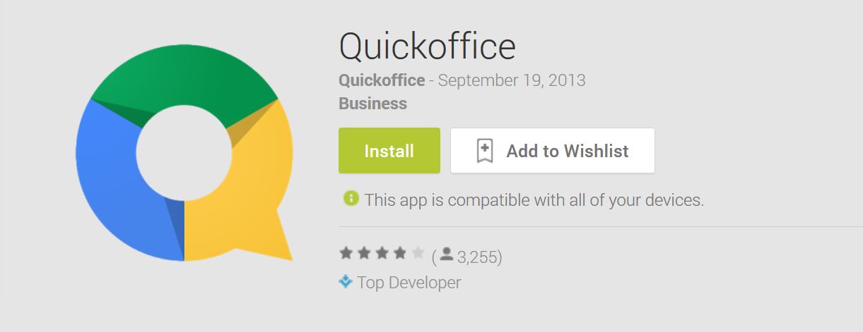 You are currently viewing Google made ‘QuickOffice’ free for Android and iOS!