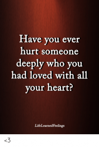 Read more about the article Have you ever hurt someone?  The way you tell him your thoughts