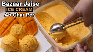 Read more about the article Homemade mango ice cream for everyone, big or small, made at home.