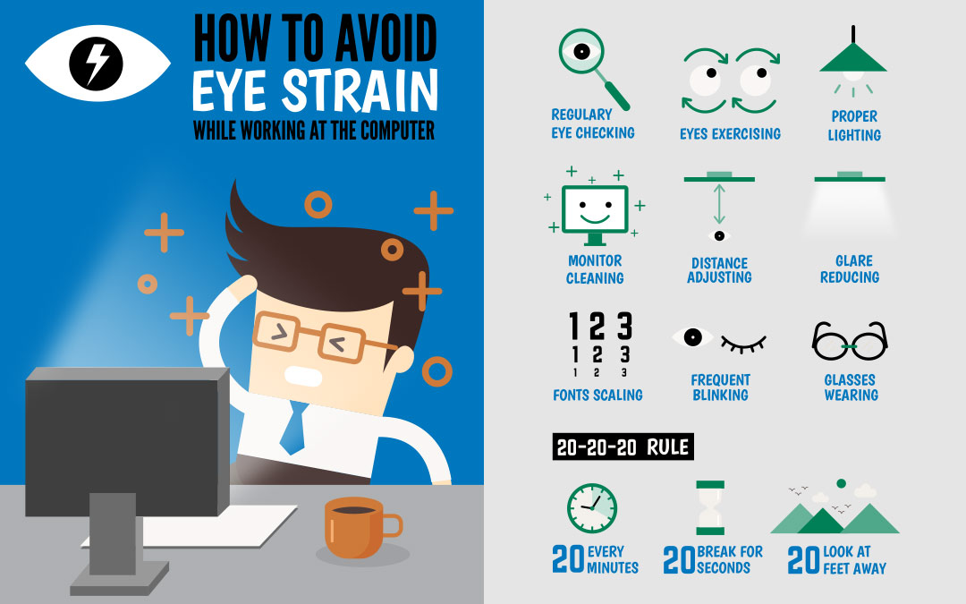 You are currently viewing How to reduce eye strain while working on computer
