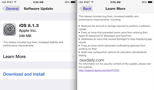 You are currently viewing IOS 8.1.3 Update: Storage Problem Solved