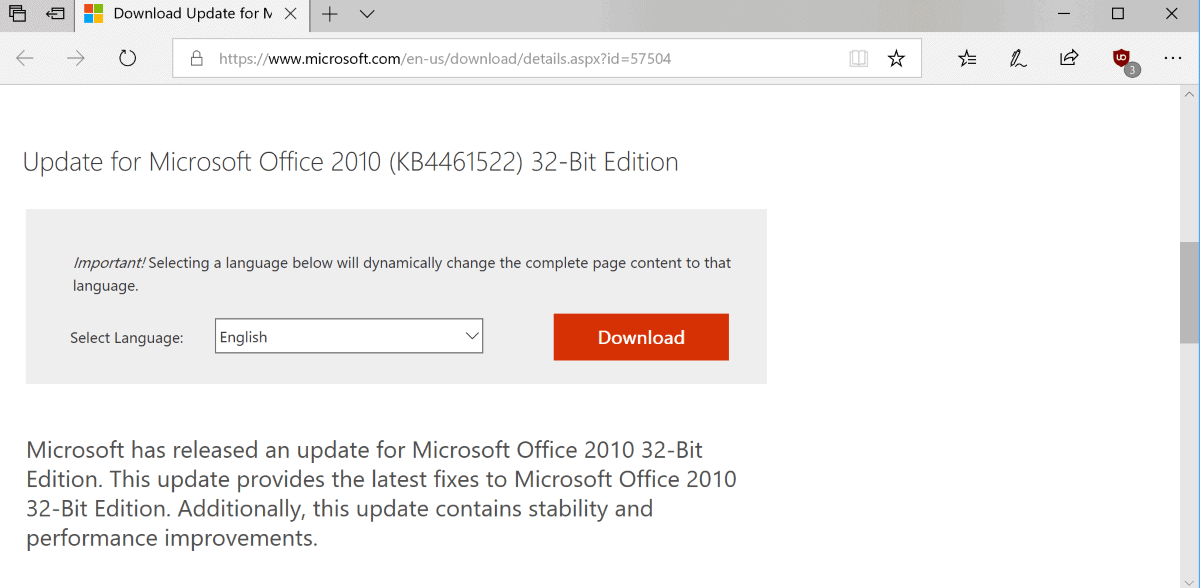 You are currently viewing Released Microsoft Office 2018